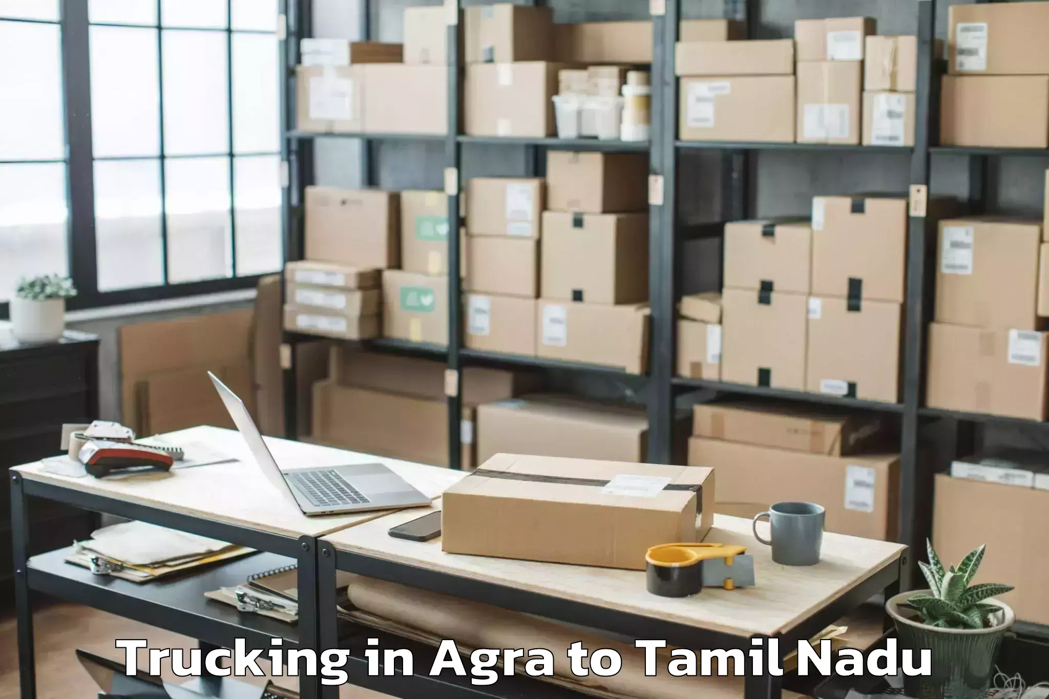 Hassle-Free Agra to Ilayangudi Trucking